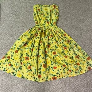 Vintage 1950s floral dress XS